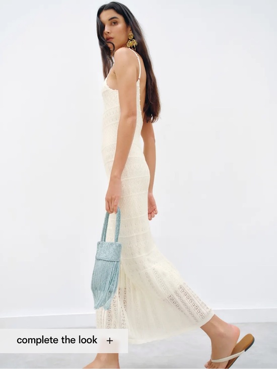 Reformation Dresses & Skirts - Reformation Cream Crochet Slip Maxi Dress
